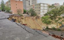 ترکیدگی لوله آب شرب و عدم پایدارسازی مؤثر ۲ دلیل ریزش زمین در نگین‌پارک