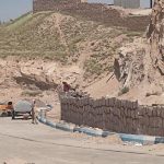 پیشرفت فیزیکی 60 درصدی احداث دیوار حائل سنگی باغ موزه دفاع مقدس