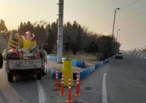 نوسازی و نصب تجهیزات ترافیکی در مسیر جاده تبریز - آذرشهر