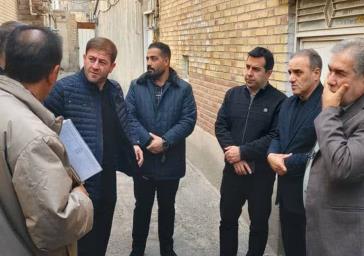 دالان کوچه سنگتراشان کوی حاج جبارنائب رفع خطر شد