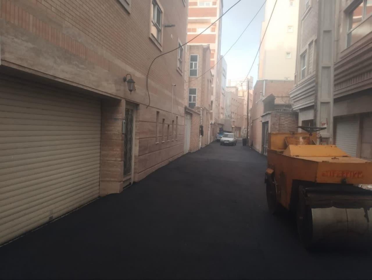 توزیع 57 تن آسفالت طی هفته گذشته در معابر بافت مرکزی شهر