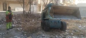 پاکسازی مکانیزه زمین های خالی توسط شهرداری ناحیه 2 منطقه 2