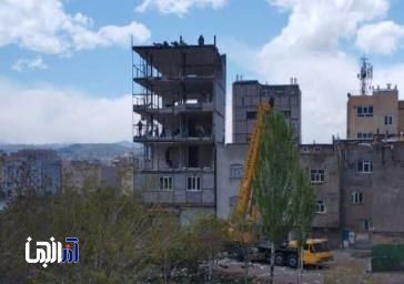 تداوم مقابله با ساخت‌وسازهای غیرمجاز / تخریب یک ساختمان ۵ طبقه در میدان ولی‌امر