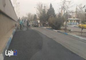 اتمام عملیات آسفالت ریزی پل قراملک