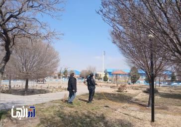 اجرای عملیات سم پاشی زمستانه درختان غرب تبریز