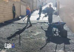 آغاز آسفالت و لکه گیری محلات شرق تبریز توسط شهرداری منطقه 5