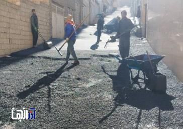 آغاز آسفالت و لکه گیری محلات شرق تبریز توسط شهرداری منطقه 5