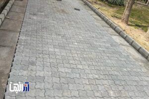 ساماندهی باغ گلستان با نوسازی سنگفرش پیاده روها