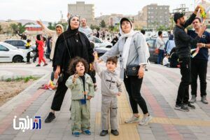 پرواز بادبادک‌ها در پارک باغشمال