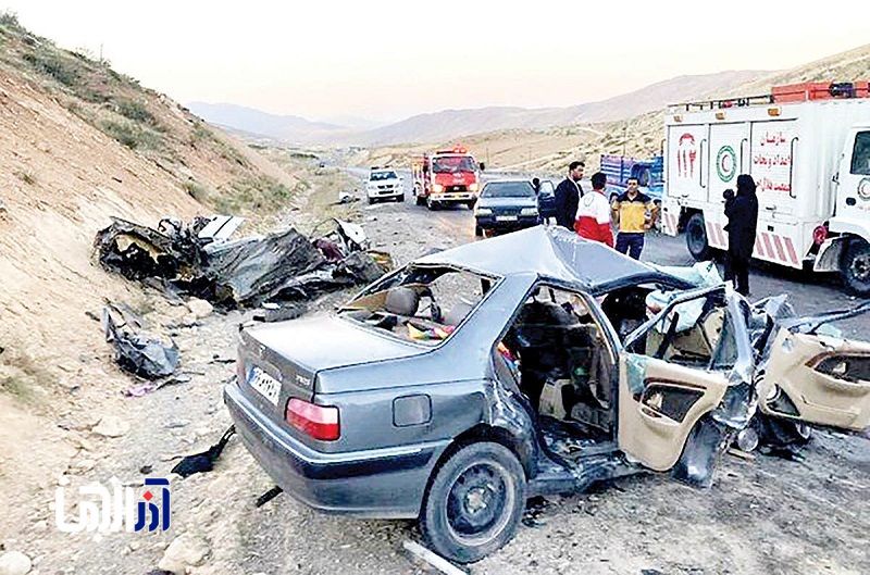 واژگونی خودرو در محور اهر-تبریز