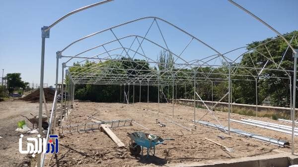 پیشرفت فیزیکی عملیات احداث گلخانه در کوی لاله به ۴۰ درصد رسید
