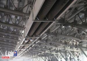 نصب سامانه مرکزی حرارتی تابشی در پروژه سوله ورزشی چند منظوره منطقه9