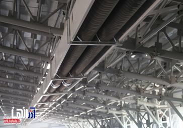 نصب سامانه مرکزی حرارتی تابشی در پروژه سوله ورزشی چند منظوره منطقه9