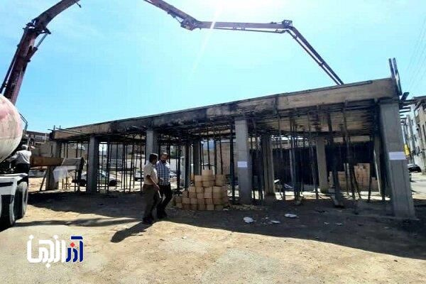 آغاز عملیات بتن ریزی سقف پروژه باغ موزه ستارخان