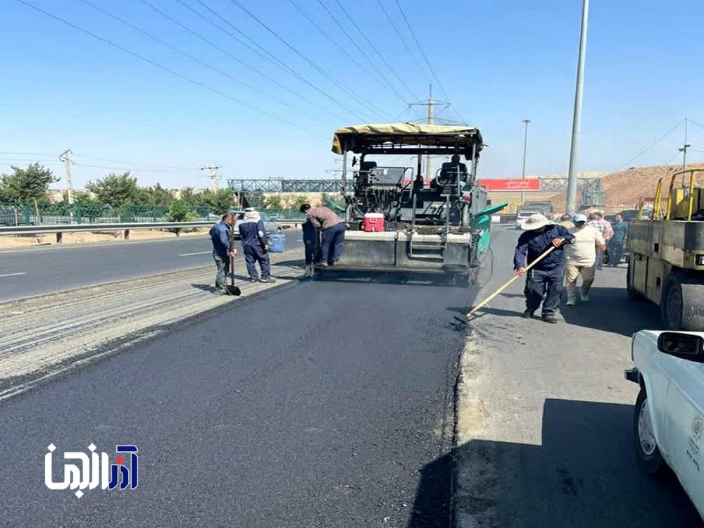 آسفالت‌ریزی 787 تنی شهرداری منطقه ۴ تبریز طی هفته گذشته