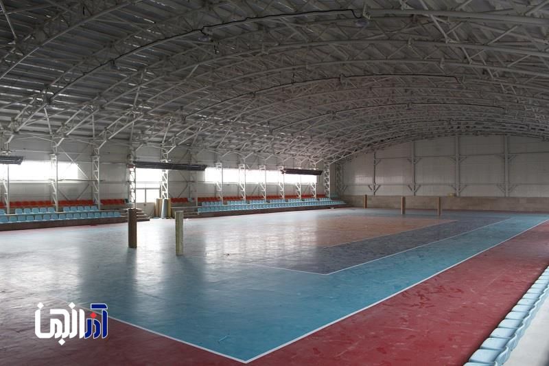 تداوم اجرای عملیات احداث سالن ورزشی بلوار طوبی شهرک یاغچیان