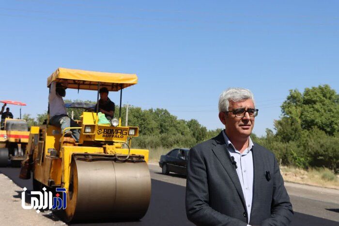 بهسازی آسفالت محور مراغه- هشترود پس از ۴۰ سال