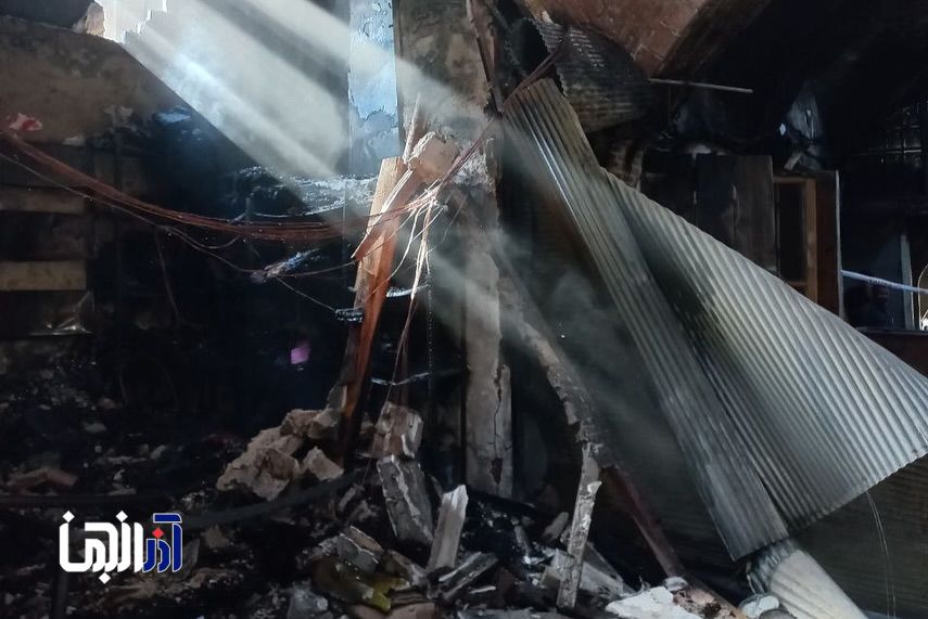 حریق در بازار تبریز