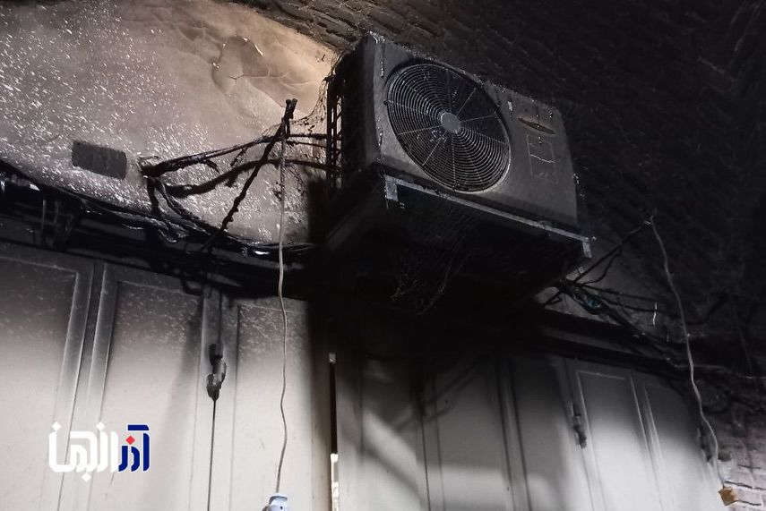 حریق در بازار تبریز