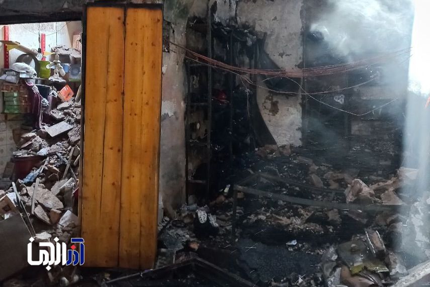 حریق در بازار تبریز