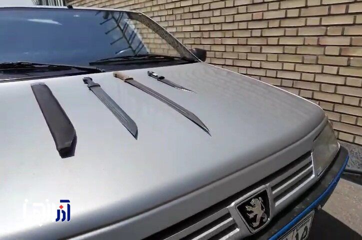 دستگیری هنجارشکن قمه بدست باغمیشه تبریز+ فیلم