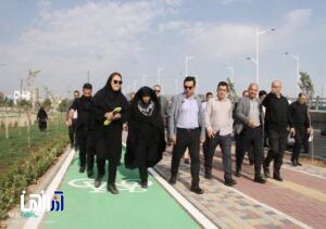 افتتاح مسیر دو کیلومتری دوچرخه سواری در اراضی میدان تیر