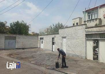 اسفالت ریزی 130تنی در کوچه مدرسه (رز) خیابان شهید باکری