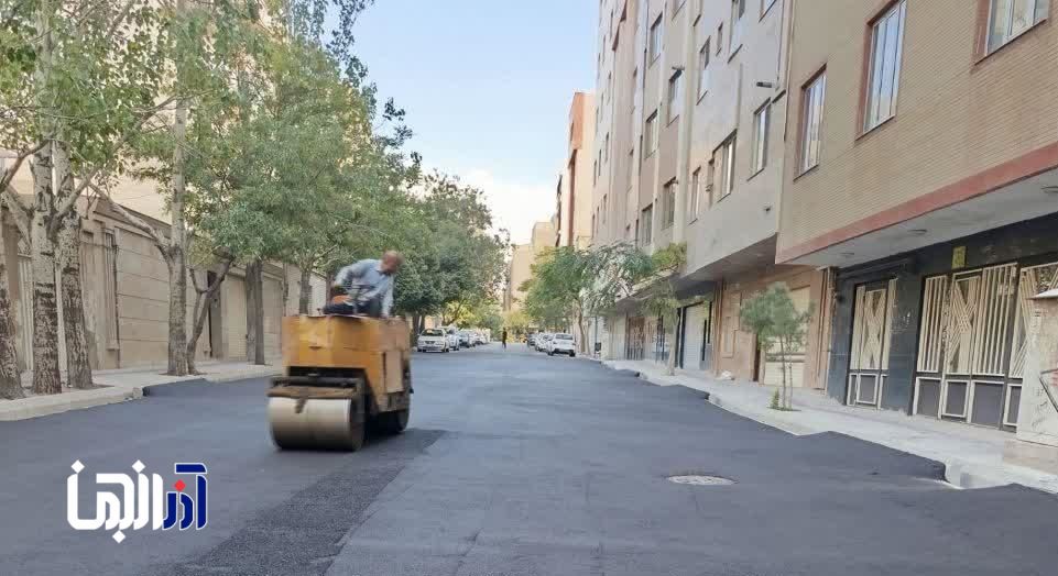 آسفالت ریزی 200 تنی دو محله توسط شهرداری منطقه 2