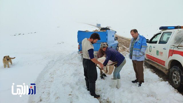 امدادرسانی به عشایر گرفتار در مناطق برفی کلیبر