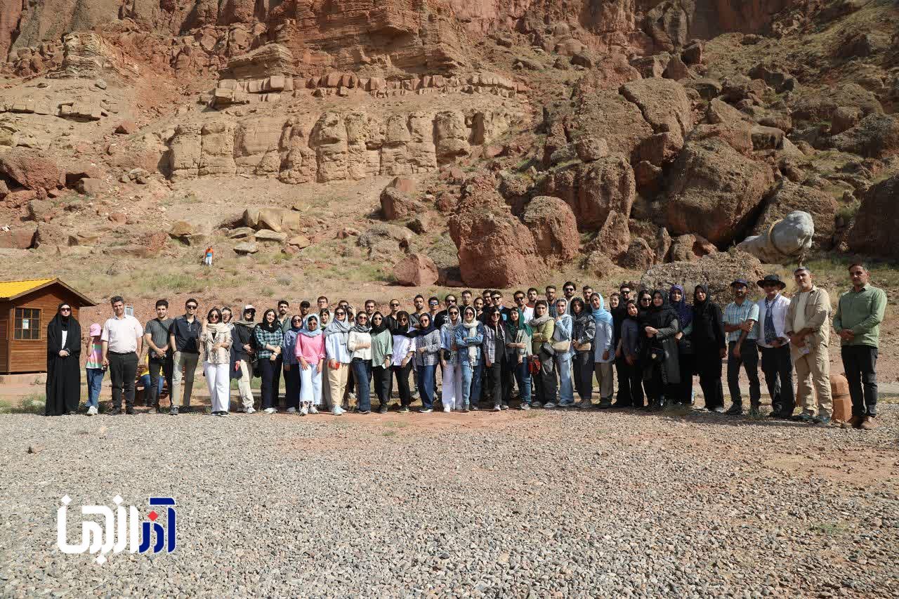 ۶۷ دانشجوی ممتاز کشور از ظرفیت‌های بی‌نظیر ژئوپارک جهانی ارس بازدید کردند