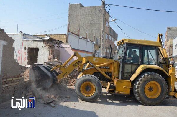 آزاد سازی بیش از ۸۷۰۰ مترمربع برای مسیرگشایی در جنوب غرب تبریز