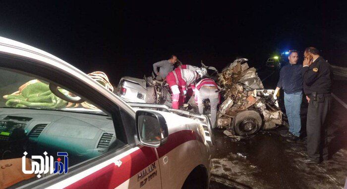 یک فوتی و ۱۳ مصدوم در تصادف محور سرچم _اردبیل