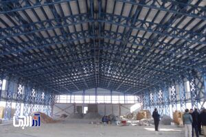 سالن چندمنظوره ورزشی یاغچیان در مرحله اجرای دیوار پیرامون