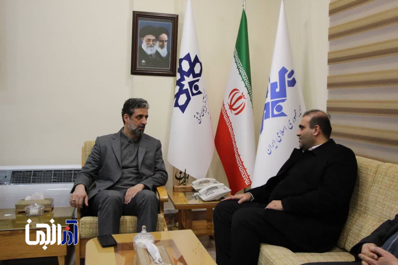 دیدار مدیرعامل منطقه آزاد ارس با مدیرکل صداوسیمای آذربایجان شرقی