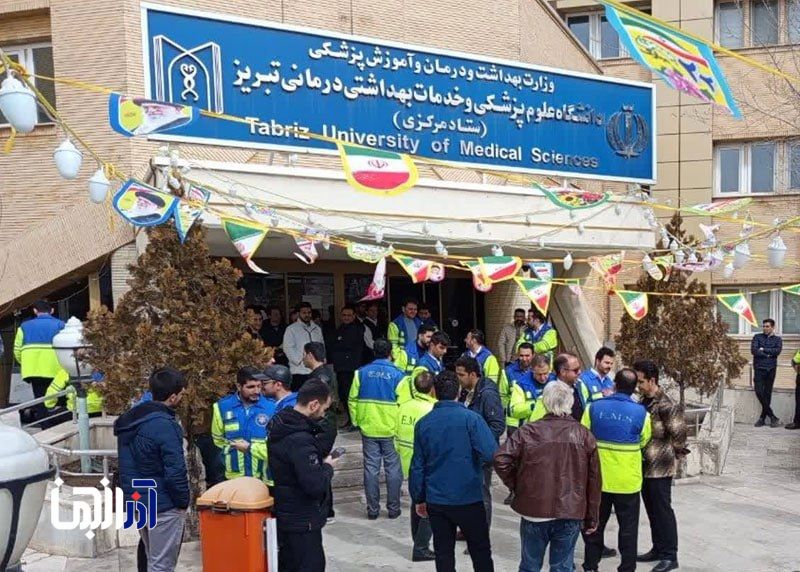 تجمع اعتراضی تکنسین‌ های اورژانس تبریز