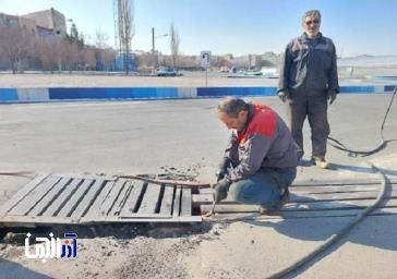 اجرای عملیات همسطح‌سازی دریچه‌های فلزی سطح منطقه ۷