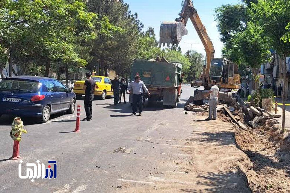 تکمیل تعریض خیابان شهید والایی فر تا پایان هفته جاری